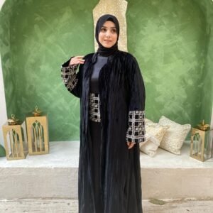 Black With Belt Kaftan
